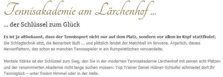 Tennisakademie